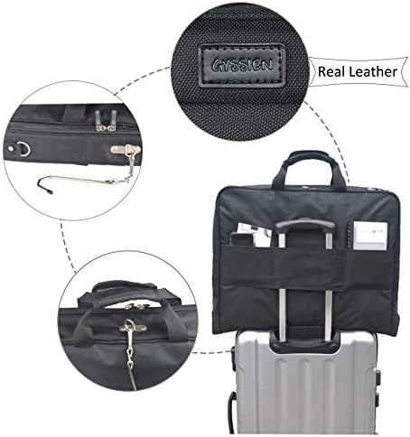 Foldable Carry On Garment Bag Fit 3 Suits, 44-inch Suit Bag for Travel and Business Trips with Shoulder Strap