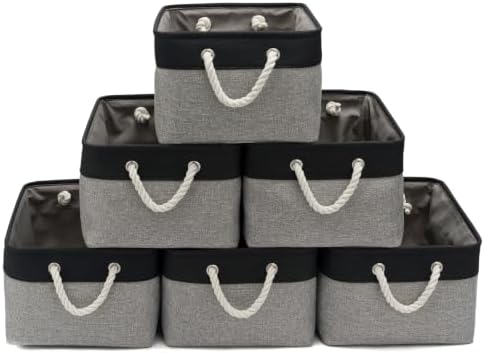 15.7x11.8x8.26 Inch Fabric Large Storage Bins with Handles 6 Pack