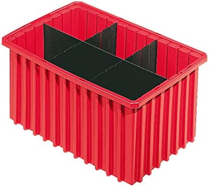 Akro-Mils 42166 6 Pack Plastic Divider for Akro-Grid Slotted Stackable Dividable Storage Tote Container Box, Compatible with 33166, Long Divider