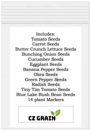 Vicky's Vegetable Garden Seed Kit | Grow 14 Different Types of Vegetables - Easy and Fun