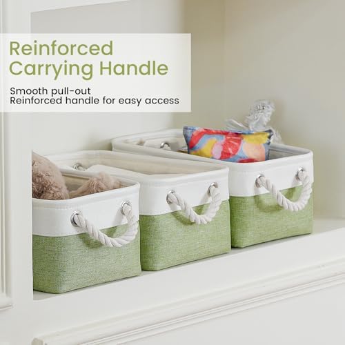 11.8x7.9x5.2 Inch Fabric Small Storage Bins with Handles 1 Pack
