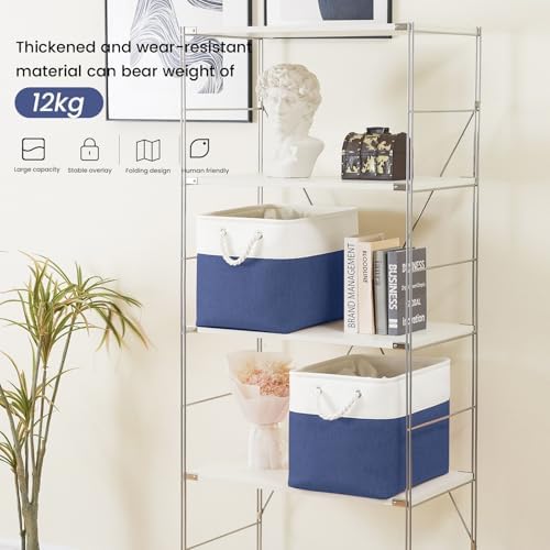 16x12x12 In Foldable Fabric Large Storage Bins with Handle 1 Pack