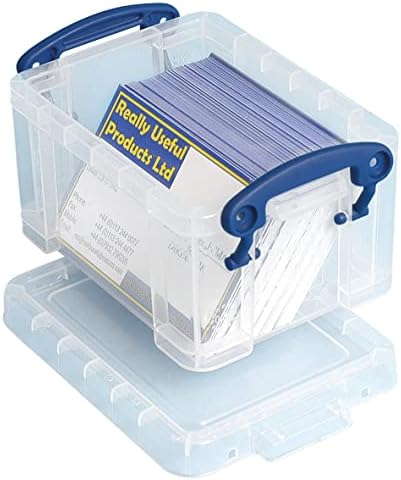Really Useful Plastic Storage Box 0.3 Litre Clear (Pack of 10)