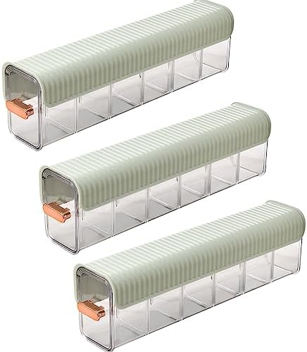 3 Pcs 2023 New Clear Wall Mounted Drawer Organizer, Wall Hanging Transparent Underwear Panties Storage Box Punch-Free Multifunctional Storage Box for Clothes, Socks (3pcs Green)