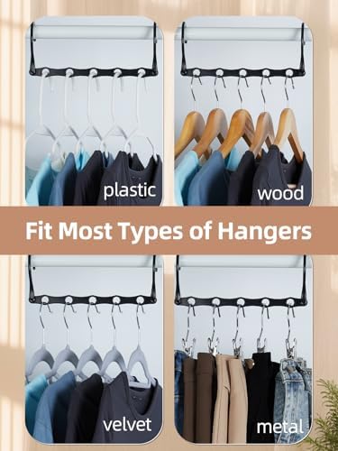 HOUSE DAY Space Saving Hangers 8 Pack, Closet Organizers and Storage