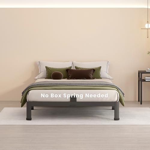 MAF 4 Inch Twin Metal Platform Bed Frame with Round Corner Legs