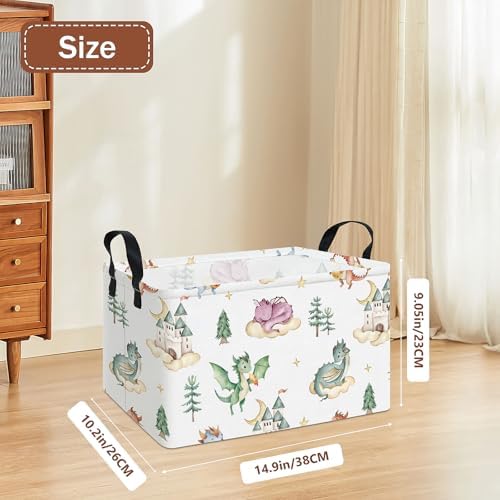 Rectangular Dragon Storage Basket