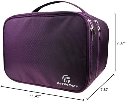 Travel Organizer Underwear Bag - Large Double Layer Packing Storage Bag – Fits Large Bra, Socks, Underpants, Cosmetic, Toiletry kit