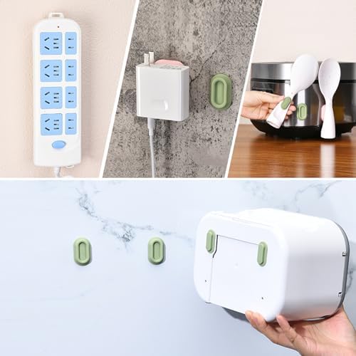 XYOFUN Magnetic Remote Control Holder Wall Mount - 6 Pcs Multicolor | No Drill Self-Adhesive Organizer, For Air Conditioner & TV Remotes, Storage Caddy for Televisions Backside