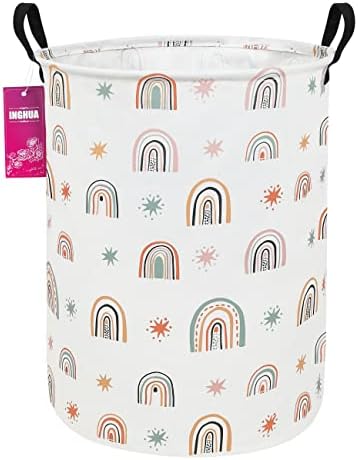 Rainbow Fabric Storage Bin Nursery Organizer Basket