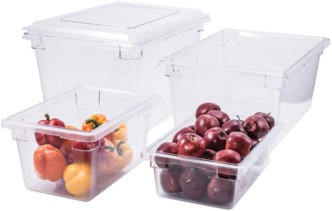 Winco 18" x 26" Clear Food Storage Box
