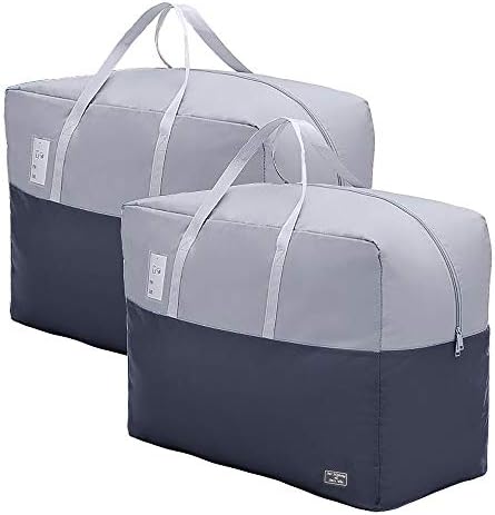 75L large Zipper Under-bed Comforter Storage Bag,2park moving bag