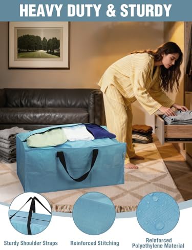 WORKPRO 2 Pack Extra Large Moving Bags with Backpack Straps & Handles