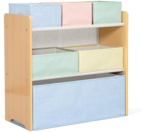 Delta Children - GapKids 6 Bin Toy Organizer - Greenguard Gold Certified, Pastel