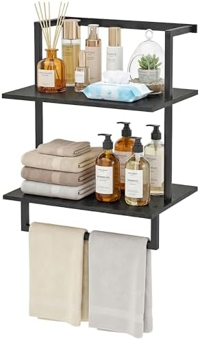 Wall Mounted Towel Rack for Bathroom Black