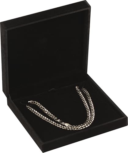 LAODA Black Velvet Big Necklace Gift Box Choker Pearl Chain Storage