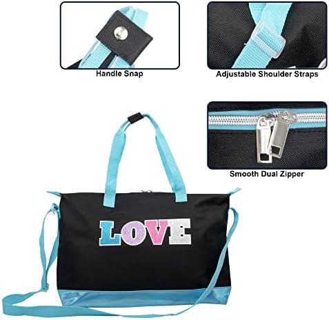 Garment Dance Shoulder Bags for Girls, Teen Dancers, Costumes, Boys | Holographic Glitter Dance Bag for Kids