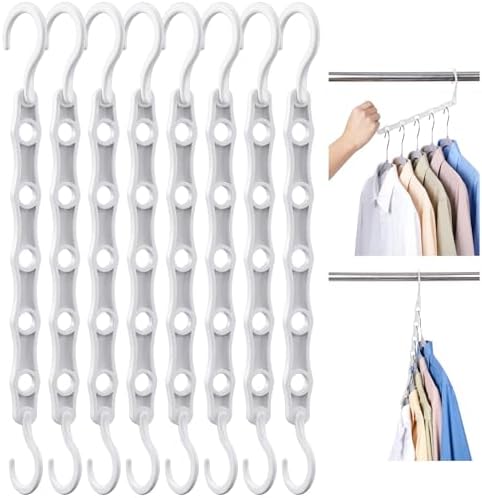 HOUSE DAY Space Saving Hangers 8 Pack, Closet Organizers and Storage