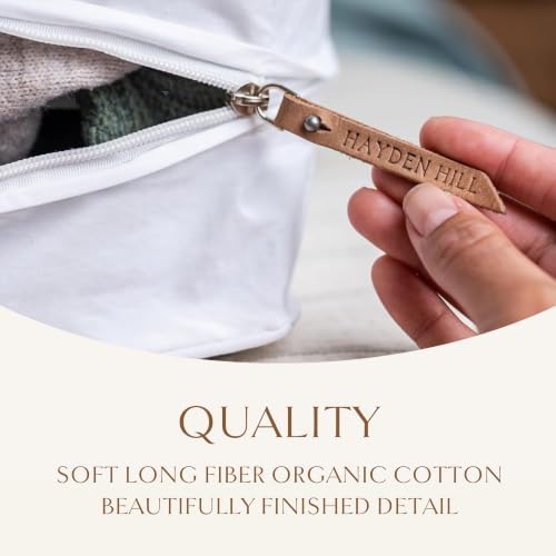 Hayden Hill Luxury Organic Cotton Sweater and Blanket Storage Bag 20 Inch