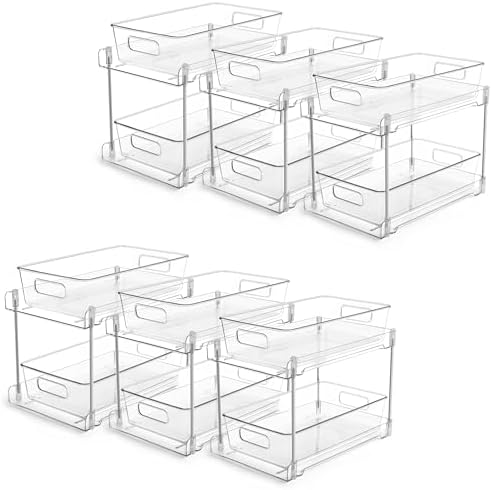 Vtopmart 6 Pack Bathroom Under Sink Organizer (S-Standard)