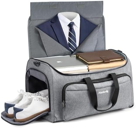 Hanke Garment Bags for Travel, 55L Carry on Convertible Garment Duffle Bag