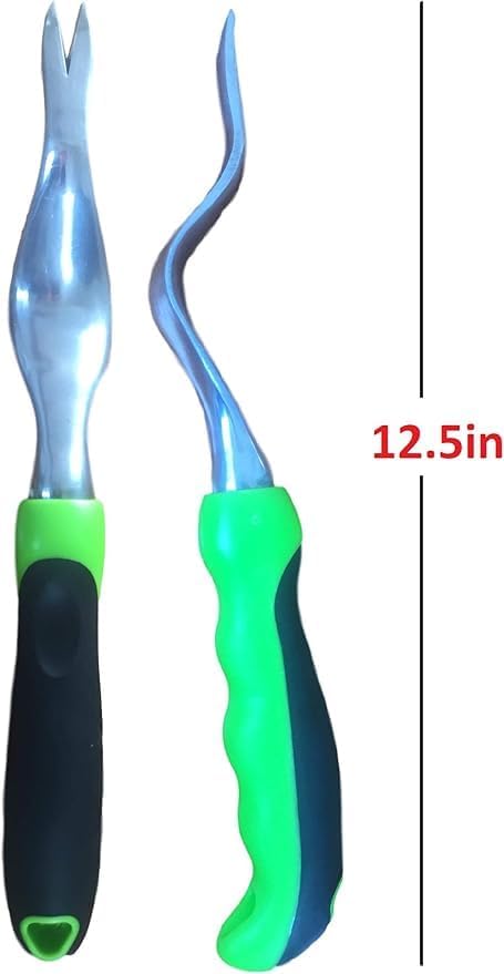 Garden Guru Heavy Duty Hand Weeder Tool with Big Grip Ergonomic Handle - Weed Puller for Planting, Weeding, Flower & Vegetable Care in Lawn Garden Yard | Rust Resistant - 1 Case (50 Pcs)