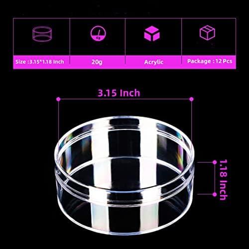 KissYou Acrylic Candy Box Clear Round Box with Lid Small Acrylic Container Cookie Candy Sweets Graduation Party Favor Gifts Box