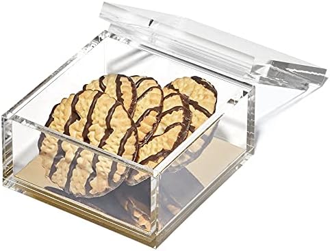 OfficeGoods Acrylic Desk Organizer with Gold Base, Medium