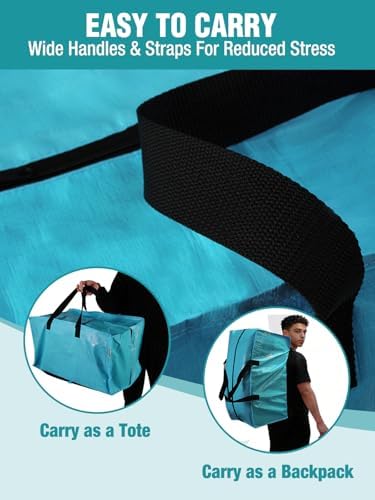 WORKPRO 2 Pack Extra Large Moving Bags with Backpack Straps & Handles