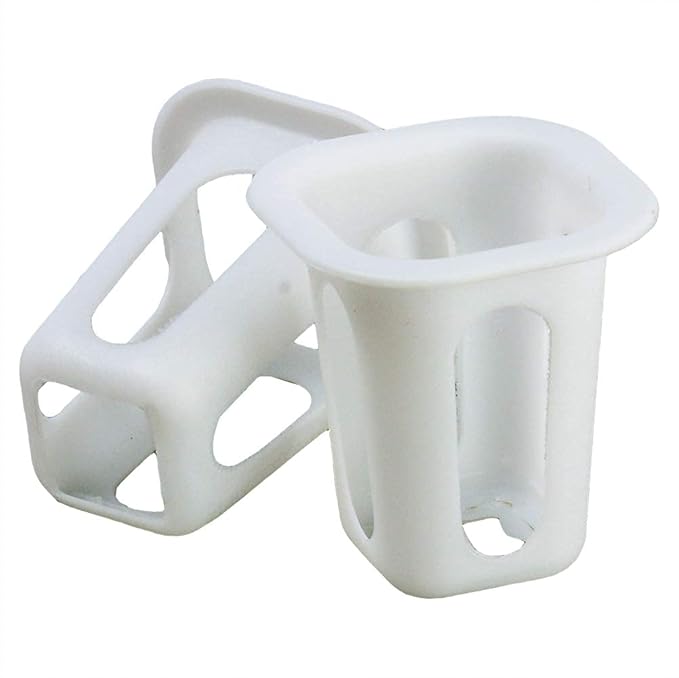 100-Pack Square Hydroponic Net Pots Pods 1.7 Inch Garden Slotted Cups Hydroponic,Heavy Duty Net Pots, Square Bucket Basket for Hydroponics