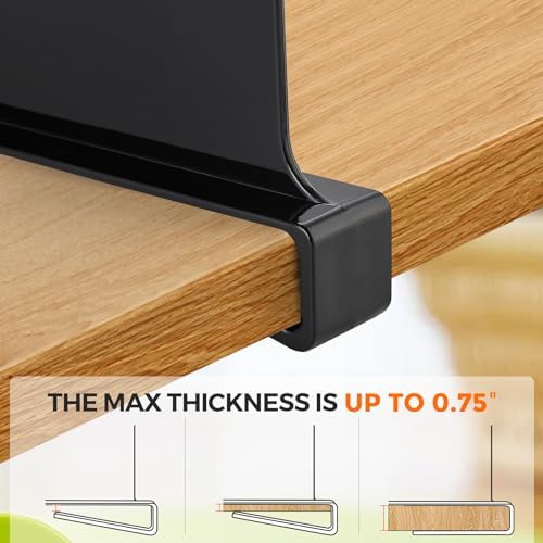 Matte Black Acrylic Shelf Dividers for Closets Organizer & Storage,12 Pack