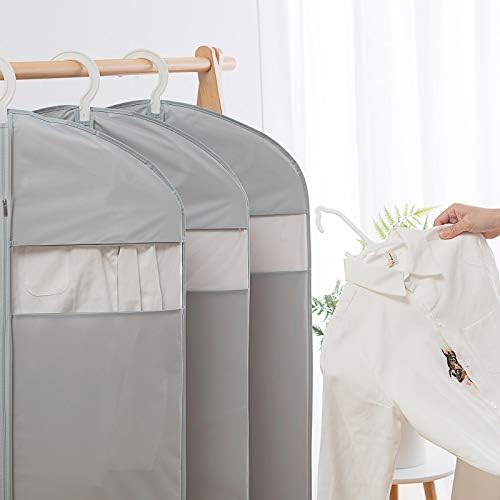 Suit Bag for Storage and Travel, 50"Garment Bags for Hanging Clothes, 4Pcs
