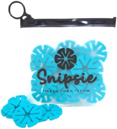 SNIPSIE Socks Holder Rings for Washing Machine - Silicone Laundry Essentials/Stocking and Sock Locks Laundry Organizer - 20 PCS (Blue)