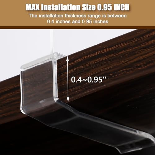 xydstay 12 Pack Acrylic Shelf Dividers for Closet Organization