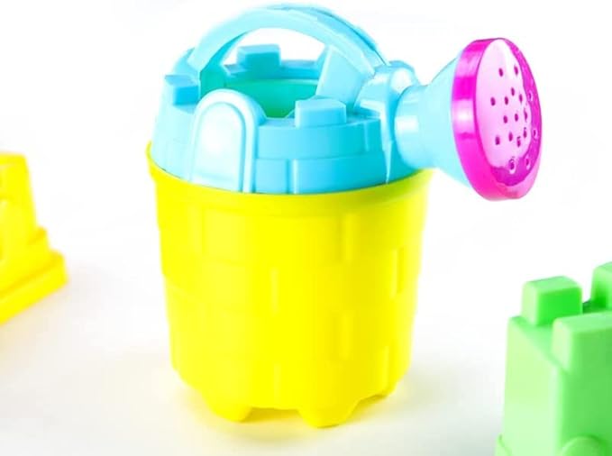 4E's Novelty Kids Watering Cans Bulk (Mini) 6 Pack, 4.5 Inch Plastic - Gardening Planting Tools for Kids & Toddlers, Beach Party Favors Gifts, Bulk Sand Toys, Easter Basket Stuffers