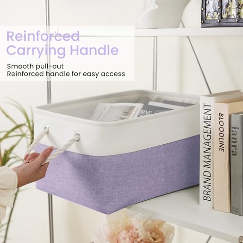 15.7x11.8x8.26 Inch Fabric Large Storage Bins with Handles 6 Pack