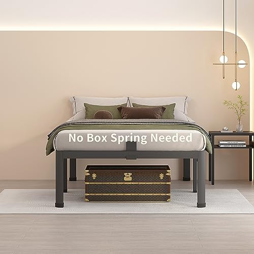 MAF 14 Inch Twin Metal Platform Bed Frame with Round Corner Legs