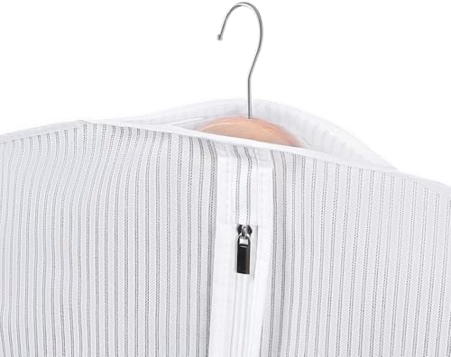 Univivi Long Garment Bags Dress Bags for Gowns, 60 Inch, 10 Pack, White