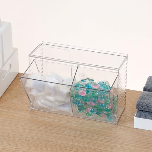2 Pack Clear Dishwasher Detergent Pod Holder, Plastic