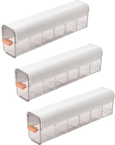 3 Pcs New Clear Wall Mounted Drawer Organizer, Wall Hanging Transparent Underwear Panties Storage Box Punch-Free Multifunctional Storage Box for Clothes, Socks (3pcs White)