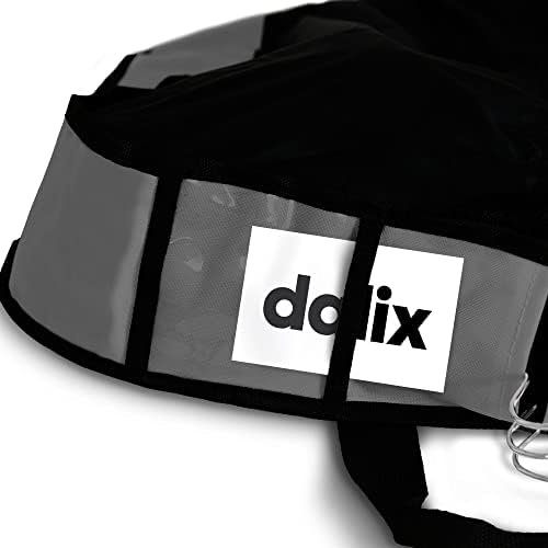 DALIX 39" Grey Business Garment Bag Pockets for Suits Dresses Clothing Foldable