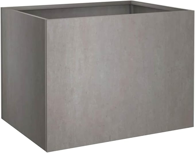 Corten Steel Planter Box with Rustic Finish for Outdoor Garden and Balcony Decoration, Durable Weather-Resistant Construction, Minimalist Style, 4-Piece Set
