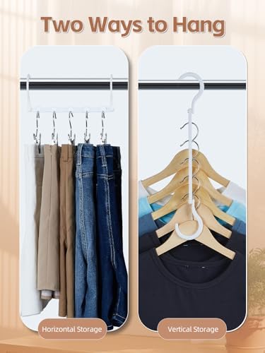 HOUSE DAY Space Saving Hangers 8 Pack, Closet Organizers and Storage