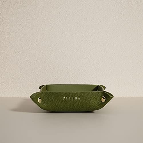 OLETHA Foldable Valet Tray, Travel Essentials for Women, Green