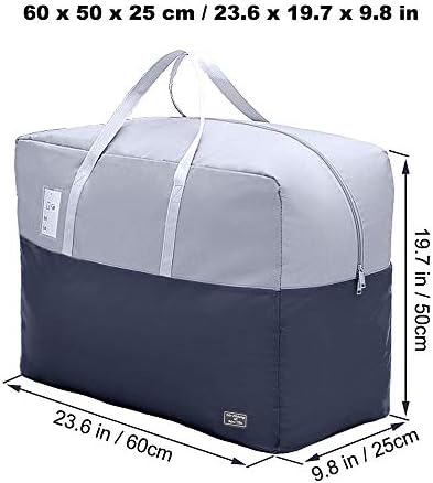 75L large Zipper Under-bed Comforter Storage Bag,2park moving bag