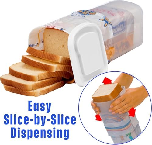 Buddeez Bread Buddy Bread Storage Container, White, 2-Pack