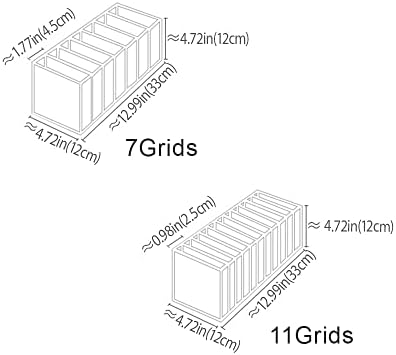 3 Pack Drawer Organizer for Underwears, Sock,Tie Foldable Closet Organizer Drawer Soft Fabric Dresser Drawer Divider Bins for Underwear Socks Ties(3PCS Underware+Socks)