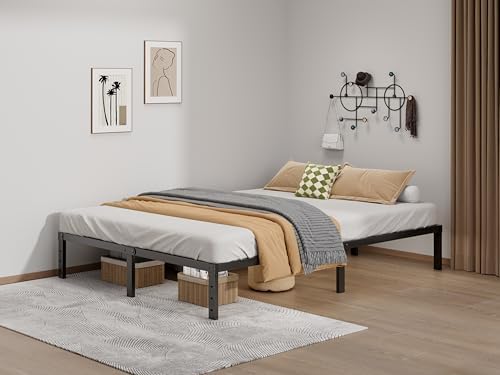 LUMUNANCE Metal Bed Frame Full Size - 12 Inch Heavy-Duty Full Platform Bed Frame No Box Spring Needed, Easy Assembly, Noise-Free, Sturdy Mattress Foundation, Underbed Storage Space