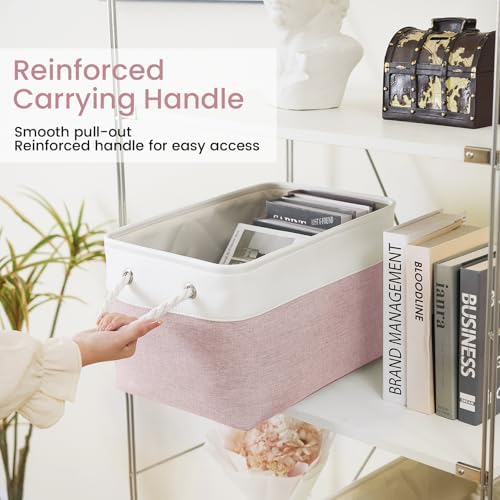 15x11x10 In Foldable Fabric Large Storage Bins with Handle 1 Pack