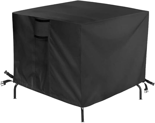 Outdoor Table Cover for Patio Bar Height Table,28 Inch Square Outdoor Bistro High Top Table Cover,Waterproof Patio Furniture Covers for Small Tall Table - 28 X 28 X 39 Inch